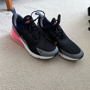 Nike Women's Black & Pink Air Max 270 Sneakers